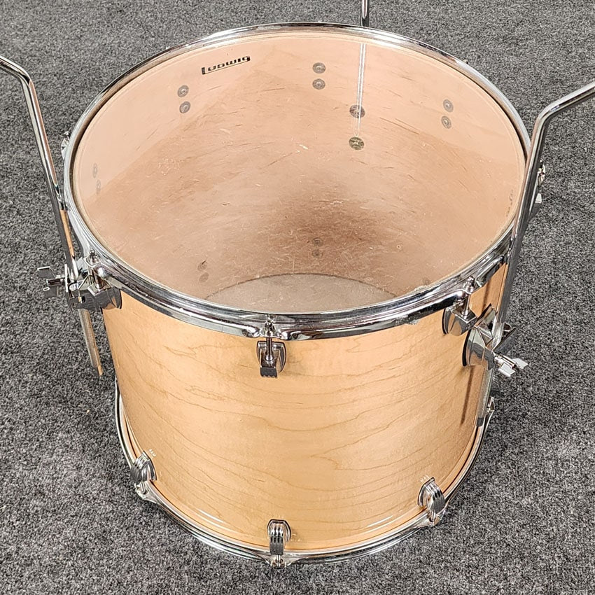 Used Ludwig Centennial Zep 4pc Drum Set Natural Gloss - Good - Drum Center Of Portsmouth