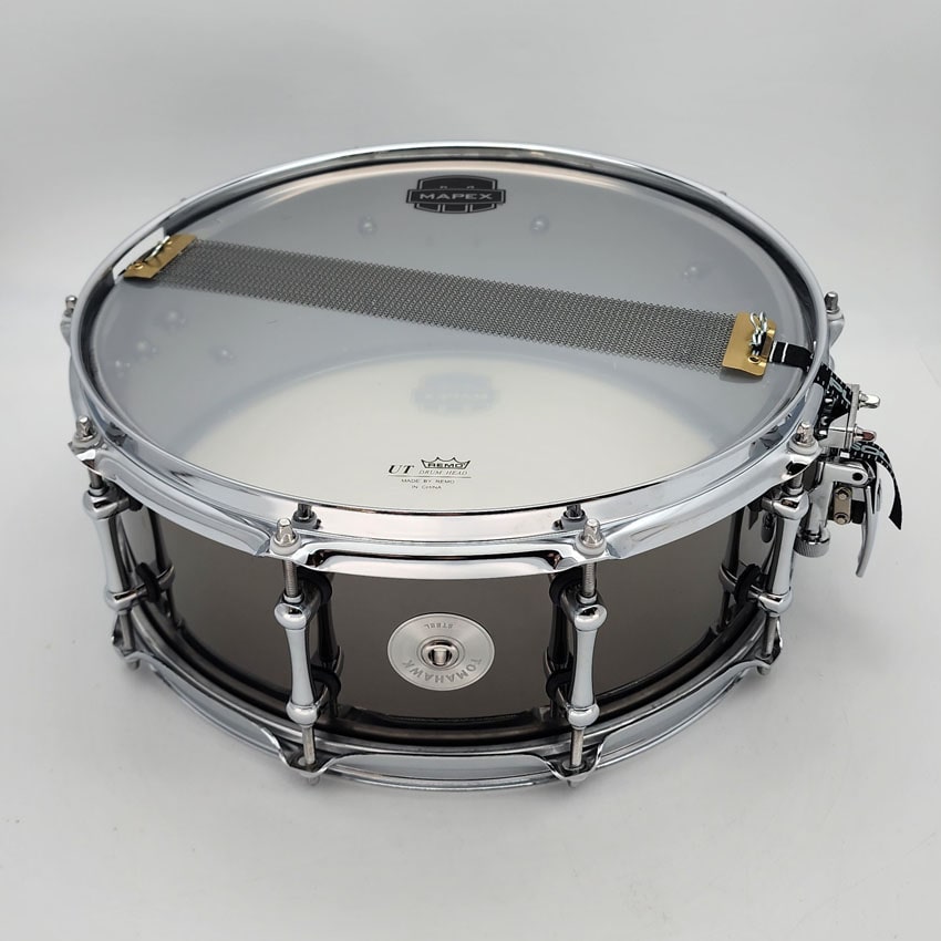 Used Mapex Tomahawk Steel Shell Snare Drum 14x5.5 - Good - Drum Center Of Portsmouth