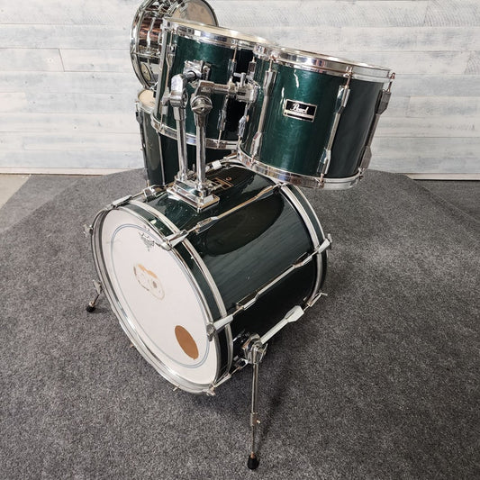 Used Pearl Export 5pc Drum Set Forest Green - Fair - Drum Center Of Portsmouth