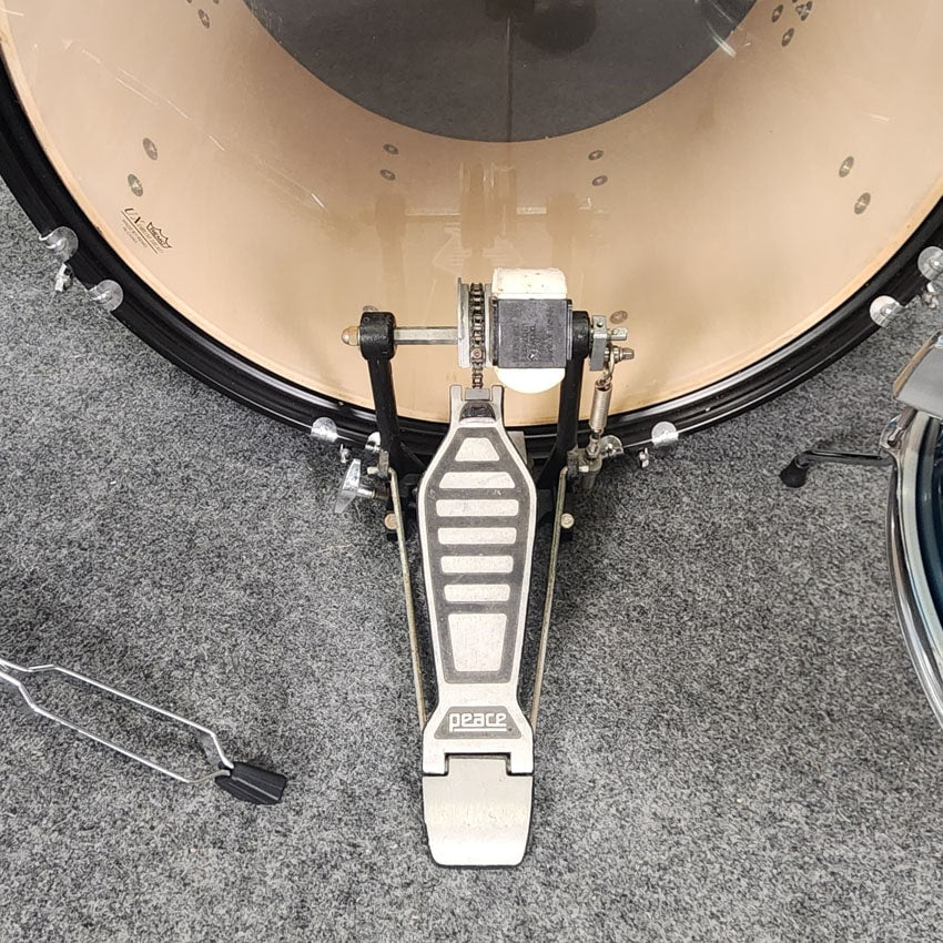 Used Percussion Plus 5pc Drum Set Complete w/Cymbals & Hw, Blue - Very Good - Drum Center Of Portsmouth