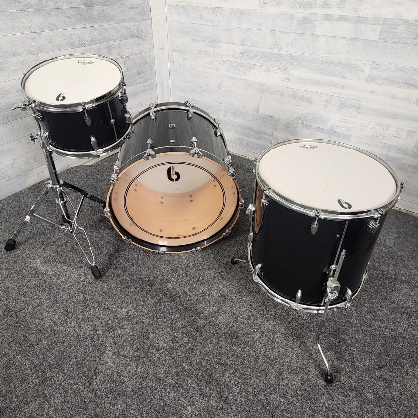 Used British Drum Company Legend Club 3pc Drum Set Night Skye - Good - Drum Center Of Portsmouth