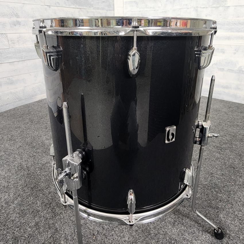 Used British Drum Company Legend Club 3pc Drum Set Night Skye - Good - Drum Center Of Portsmouth