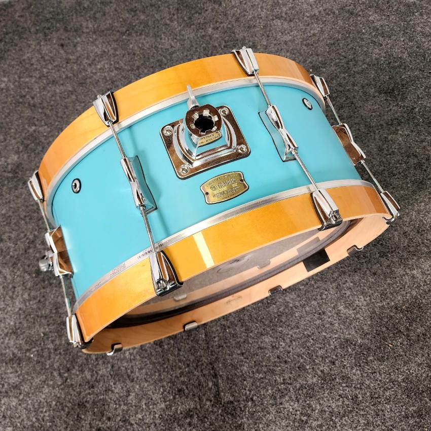 Used Yamaha Stage Custom Hip 4pc Drum Set Matte Surf Green - Very Good - Drum Center Of Portsmouth