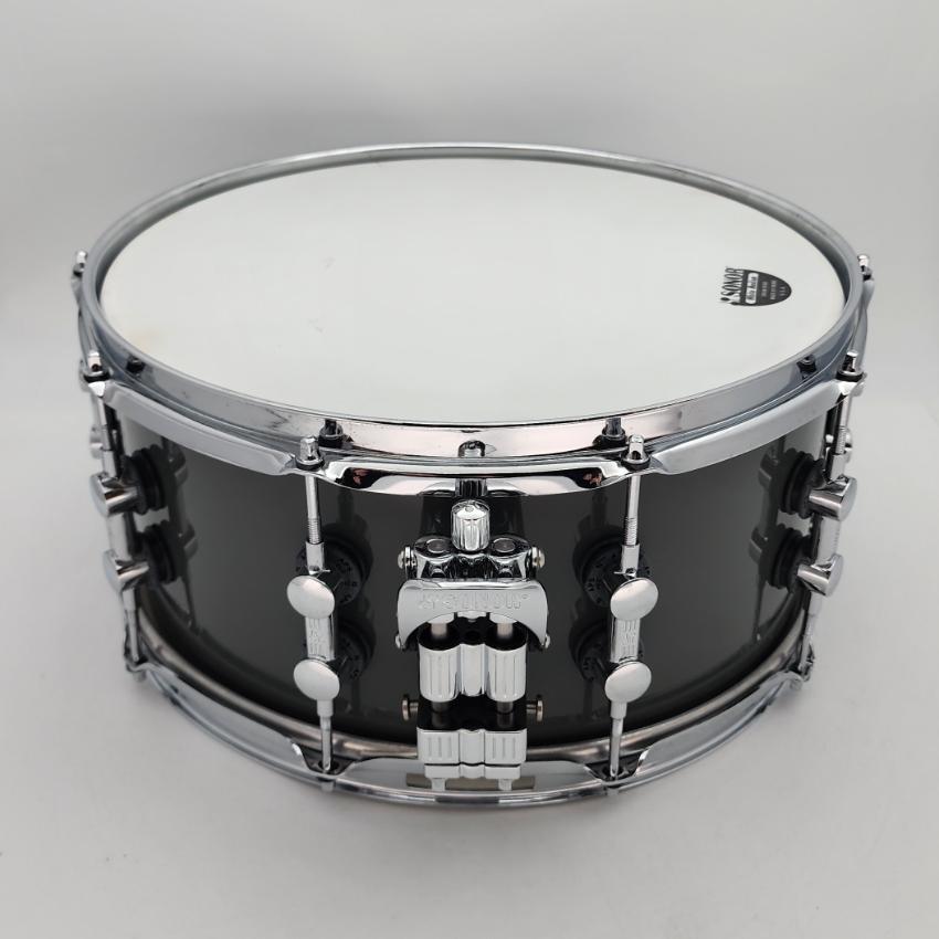 Used Sonor SQ2 Medium Birch Snare Drum 14x6.5 Traffic Grey - Very Good - Drum Center Of Portsmouth