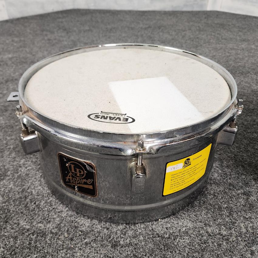 Used LP Aspire 13 & 14 Chrome Timbale Shells - Fair - Drum Center Of Portsmouth