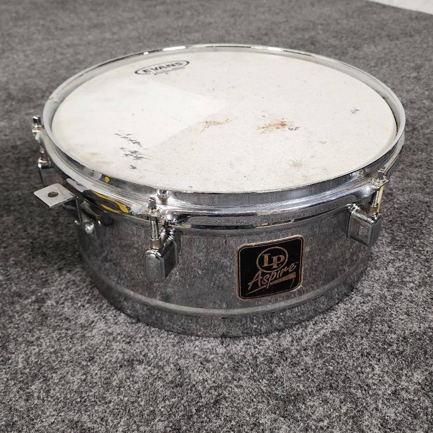 Used LP Aspire 13 & 14 Chrome Timbale Shells - Fair - Drum Center Of Portsmouth