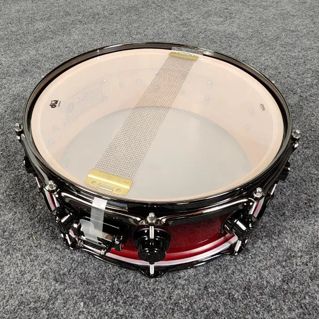 Used DW Collectors Pure Maple 5pc Drum Set Red to Black Fade Lacquer - Very Good - Drum Center Of Portsmouth