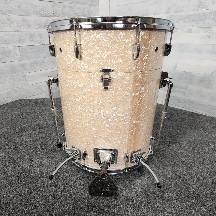 Used Yamaha Al Foster Hip Gig Sr 5pc Drum Set White Marine Pearl - Good - Drum Center Of Portsmouth