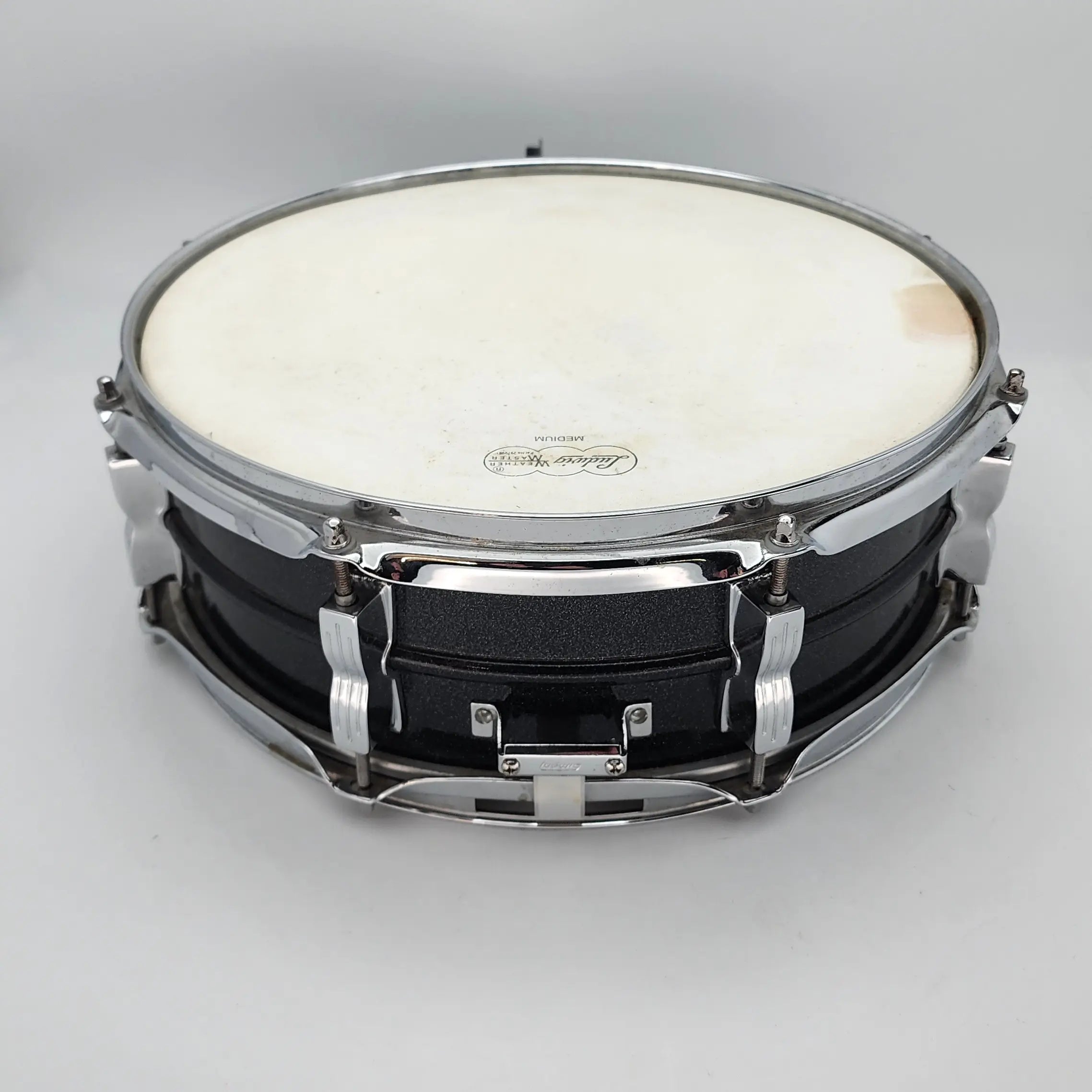Used Vintage Ludwig Acrolite Black 14x5 Galaxy - Good - Drum Center Of Portsmouth