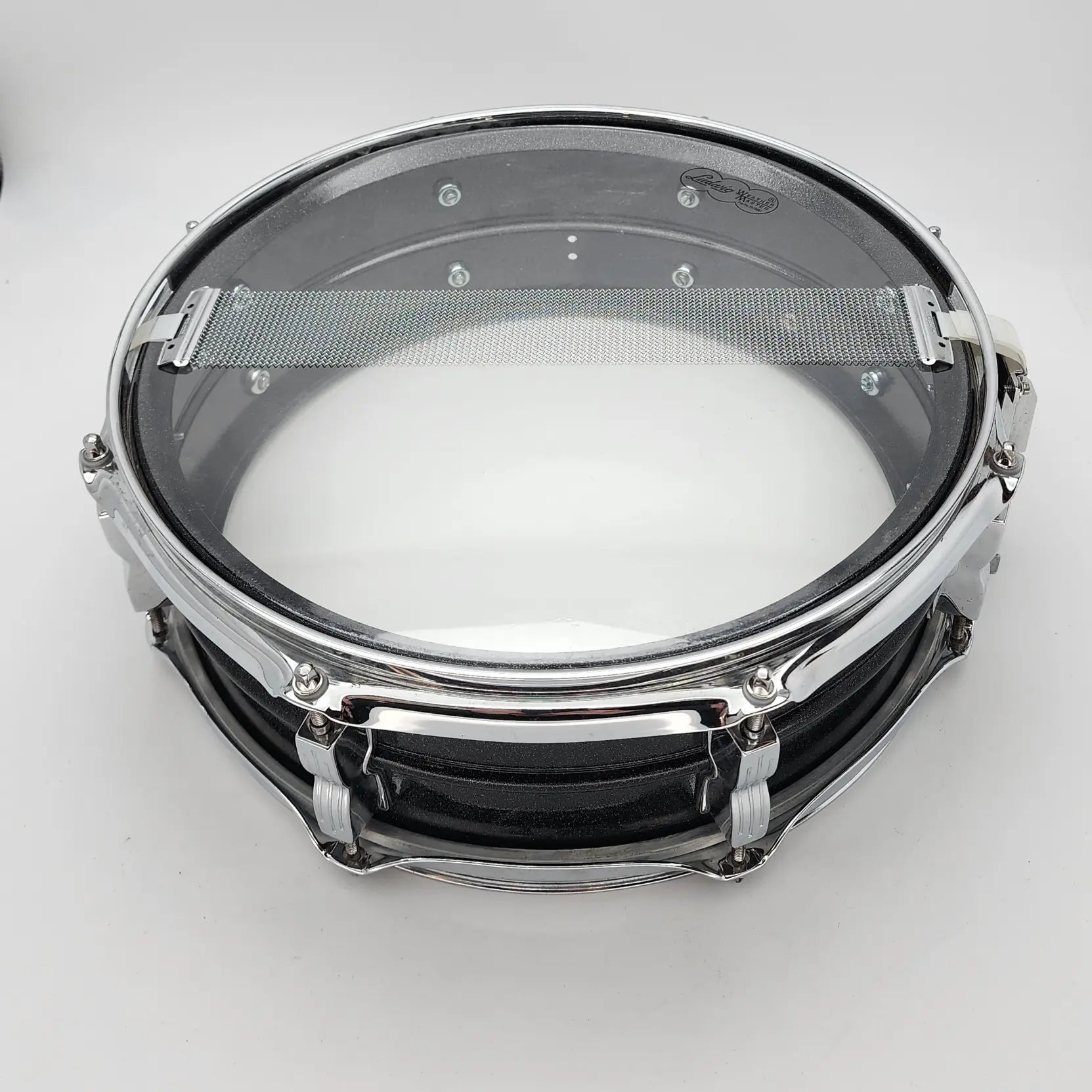 Used Vintage Ludwig Acrolite Black 14x5 Galaxy - Good - Drum Center Of Portsmouth