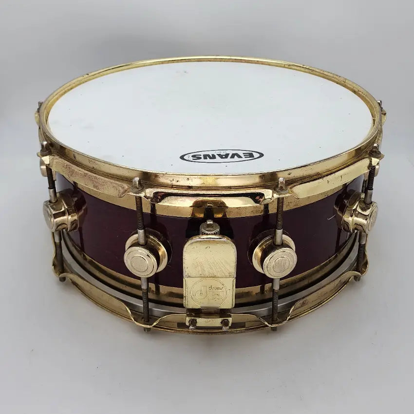 Used DW Collectors Edge Snare Drum Gold Hardware 14x5.5 - Fair - Drum Center Of Portsmouth