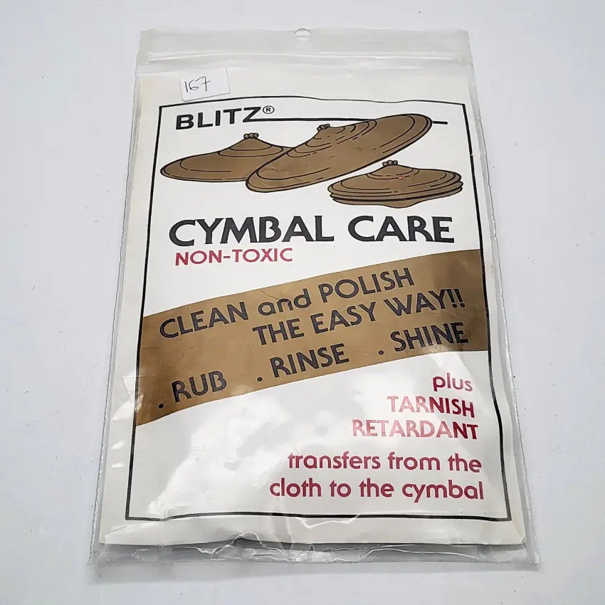 Used Blitz Cymbal Polish Cloth - Like New - Drum Center Of Portsmouth