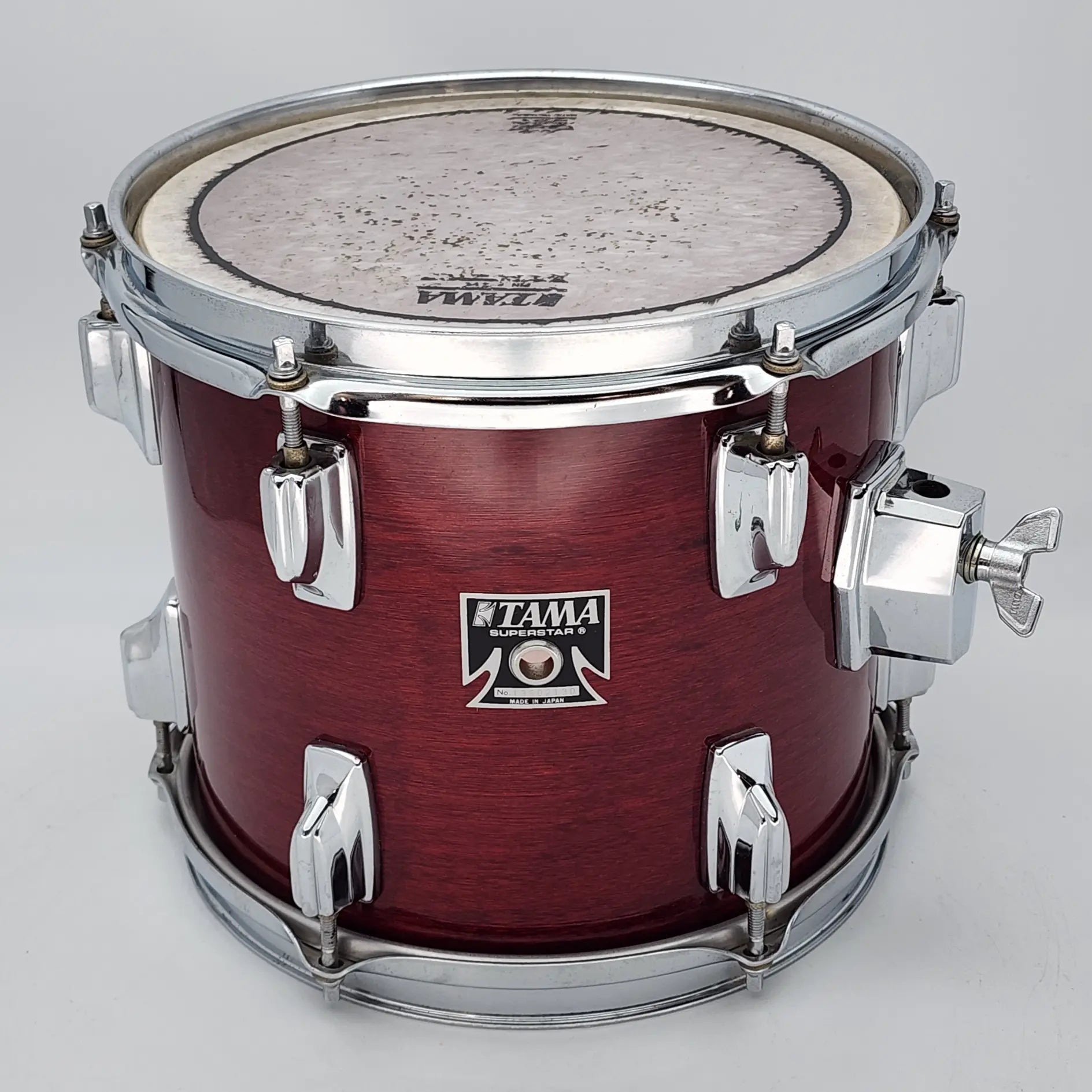 Used Vintage Tama Superstar Tom 10x9 Cherry Wine MIJ - Good - Drum Center Of Portsmouth