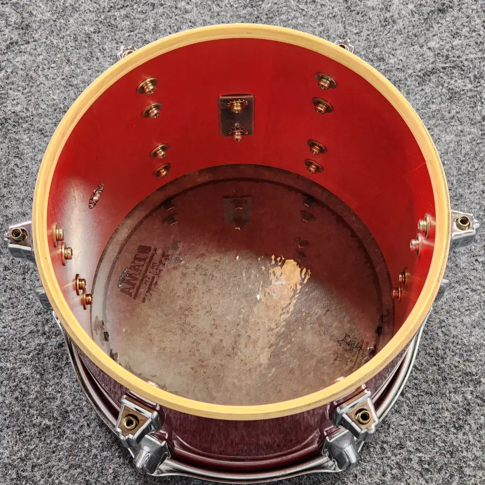 Used Vintage Tama Superstar Tom 10x9 Cherry Wine MIJ - Good - Drum Center Of Portsmouth