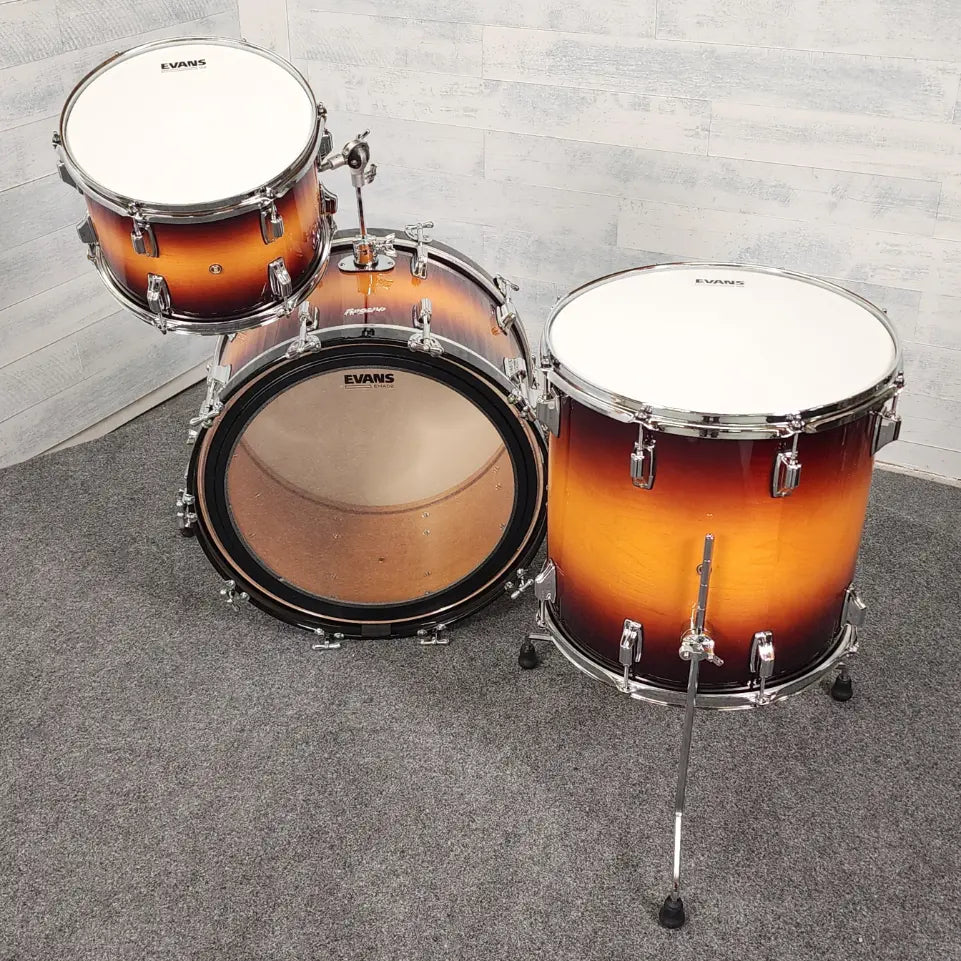 Used Rogers Powertone Limited Edition 3pc Drum Set Sunburst - Excellent - Drum Center Of Portsmouth