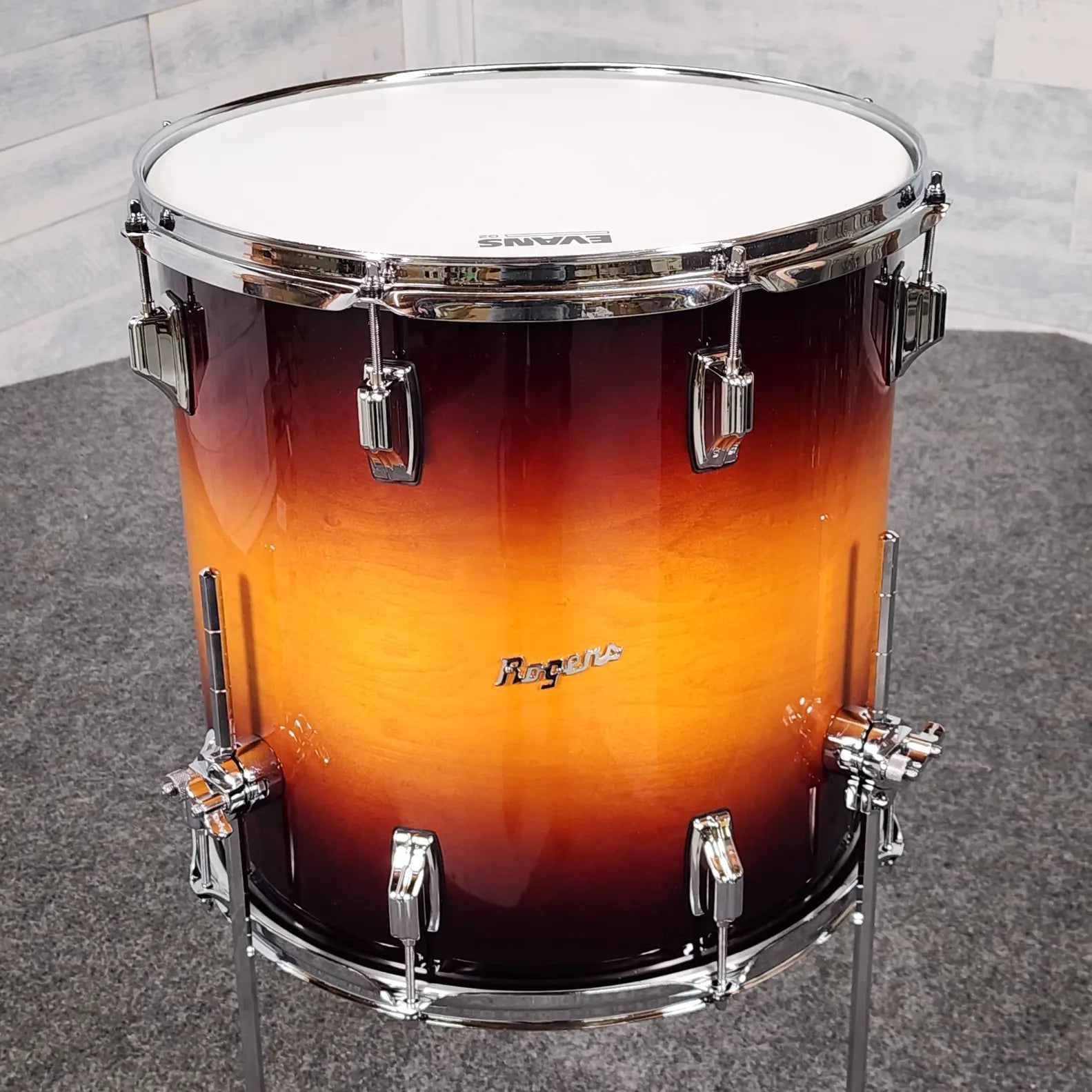 Used Rogers Powertone Limited Edition 3pc Drum Set Sunburst - Excellent - Drum Center Of Portsmouth