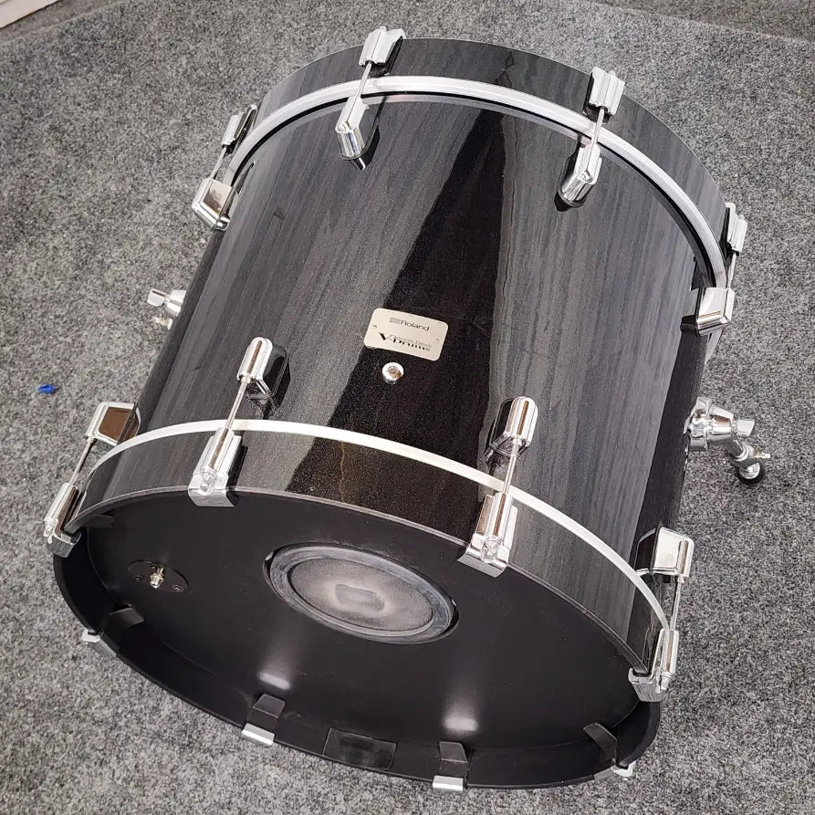 Used Roland 5pc VAD Drum Set Midnight Black Sparkle - Good - Drum Center Of Portsmouth
