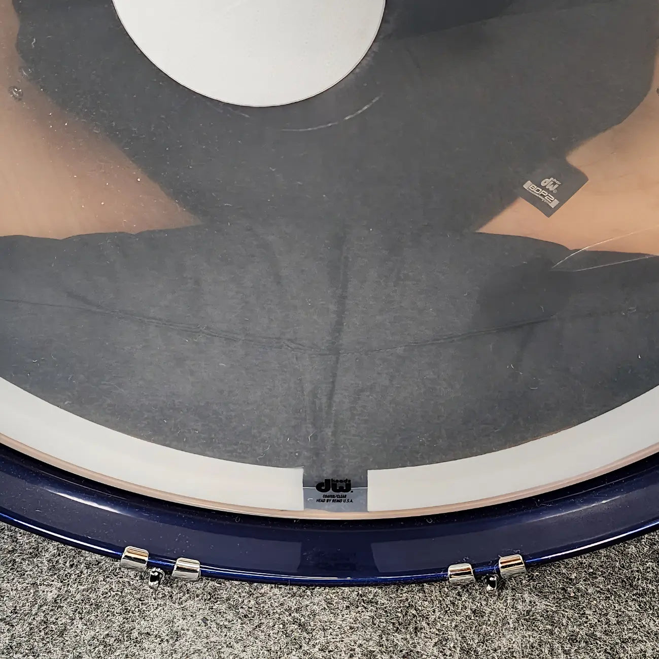 Used DW Performance Series 6pc Roadster Blue Metallic Lacquer - Very Good - Drum Center Of Portsmouth