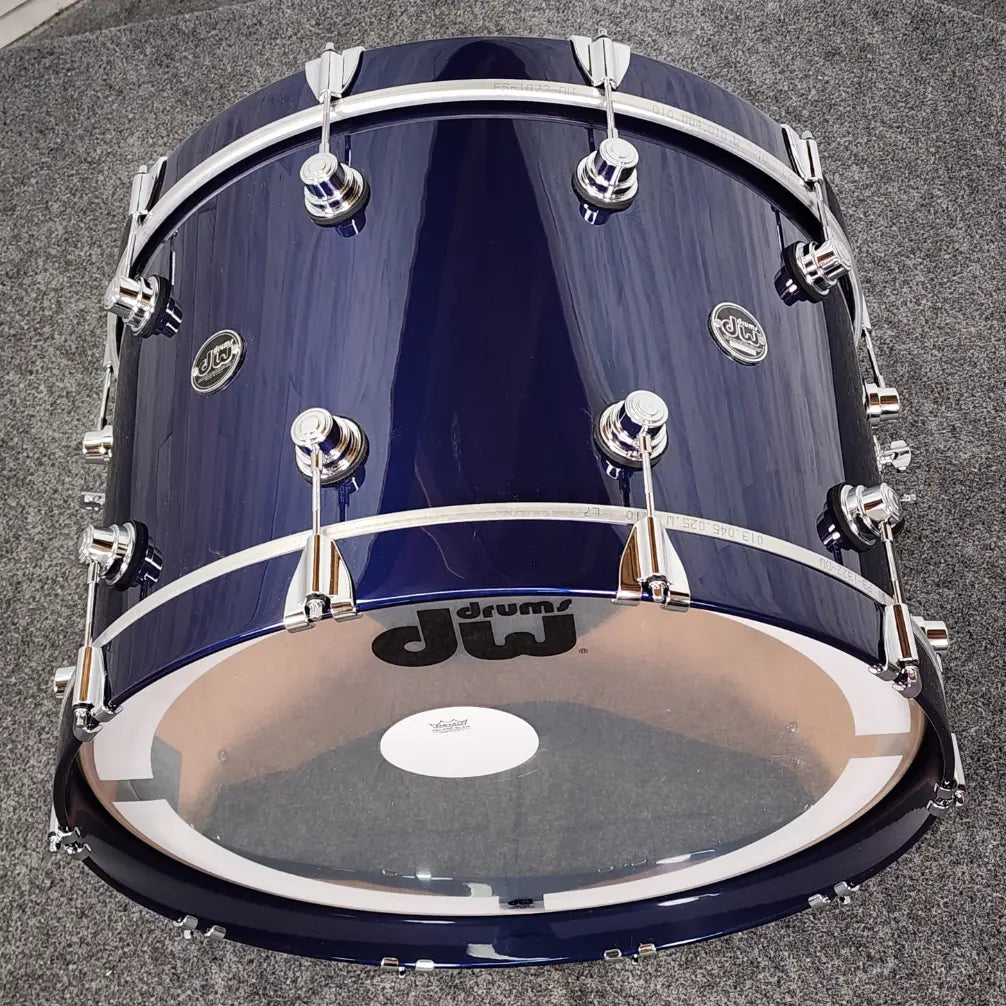 Used DW Performance Series 6pc Roadster Blue Metallic Lacquer - Very Good - Drum Center Of Portsmouth