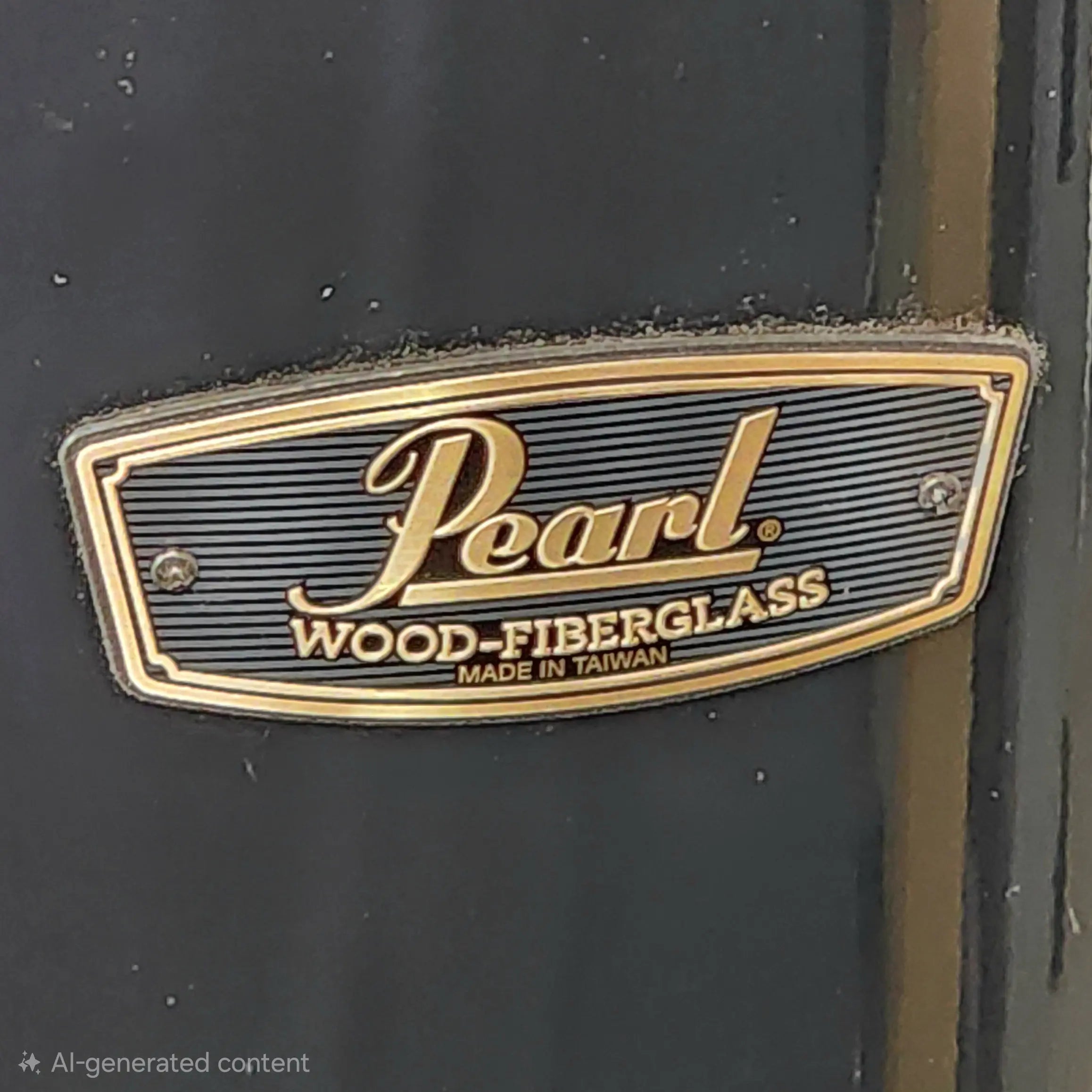 Used Pearl Wood Fiberglass 3pc Drum Set 2015 Reissue Black - Very Good - Drum Center Of Portsmouth