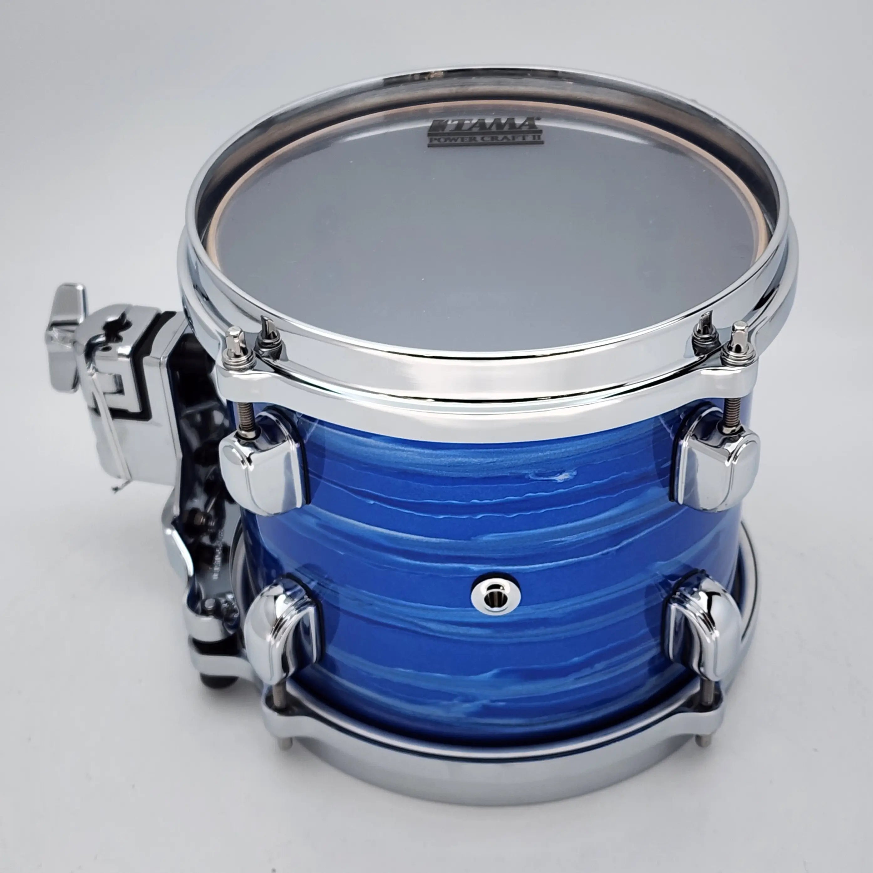 Used Tama Starclassic Walnut/Birch Rack Tom 8x7 Ocean Blue Ripple - Very Good - Drum Center Of Portsmouth