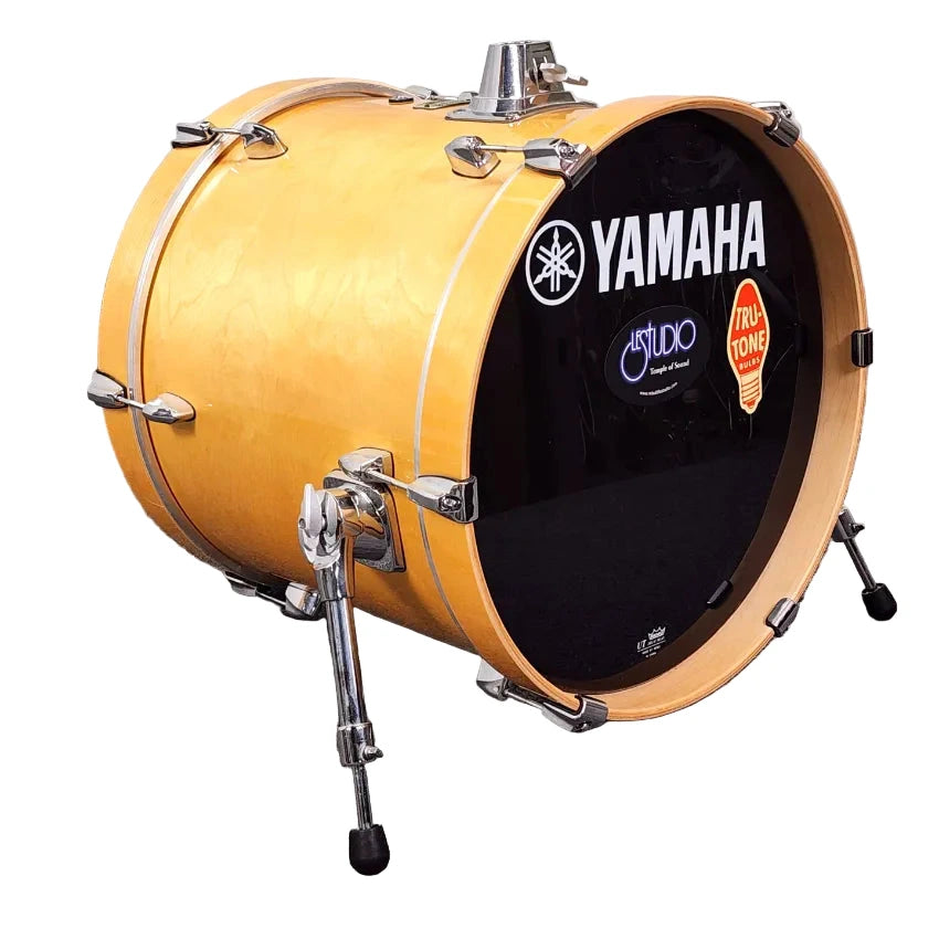 Used Yamaha Stage Custom Birch 18x14 Bass Drum Natural - Good - Drum Center Of Portsmouth