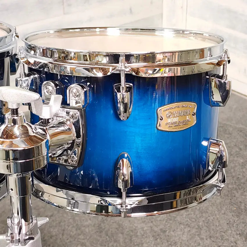 Used Yamaha Stage Custom 5pc Drum Set Deep Blue Sunburst - Very Good - Drum Center Of Portsmouth