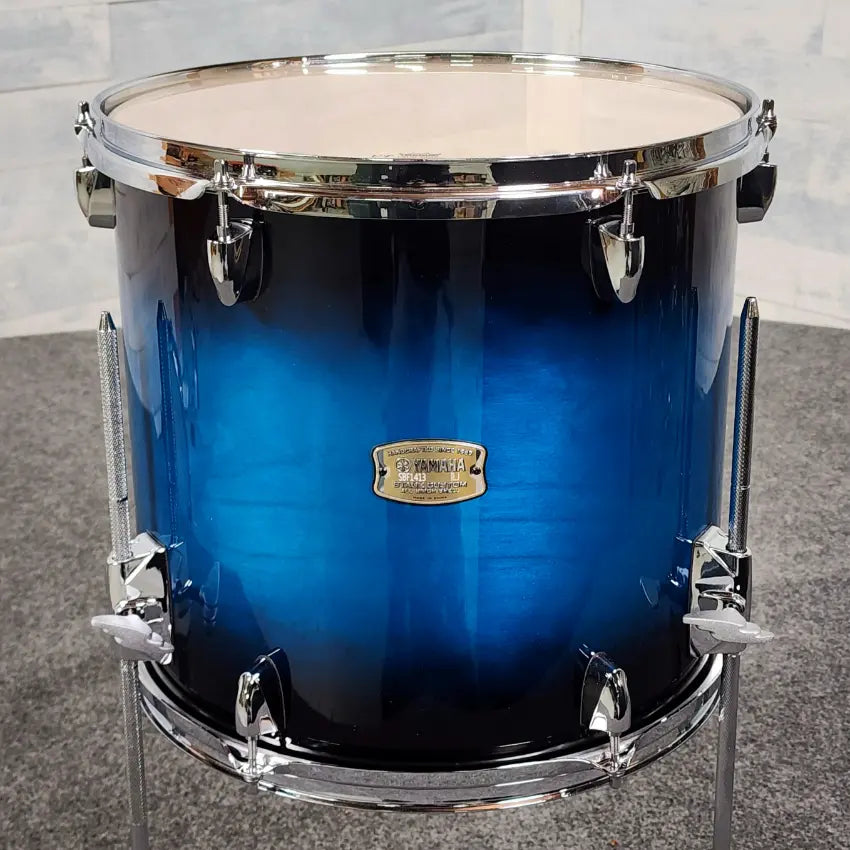 Used Yamaha Stage Custom 5pc Drum Set Deep Blue Sunburst - Very Good - Drum Center Of Portsmouth