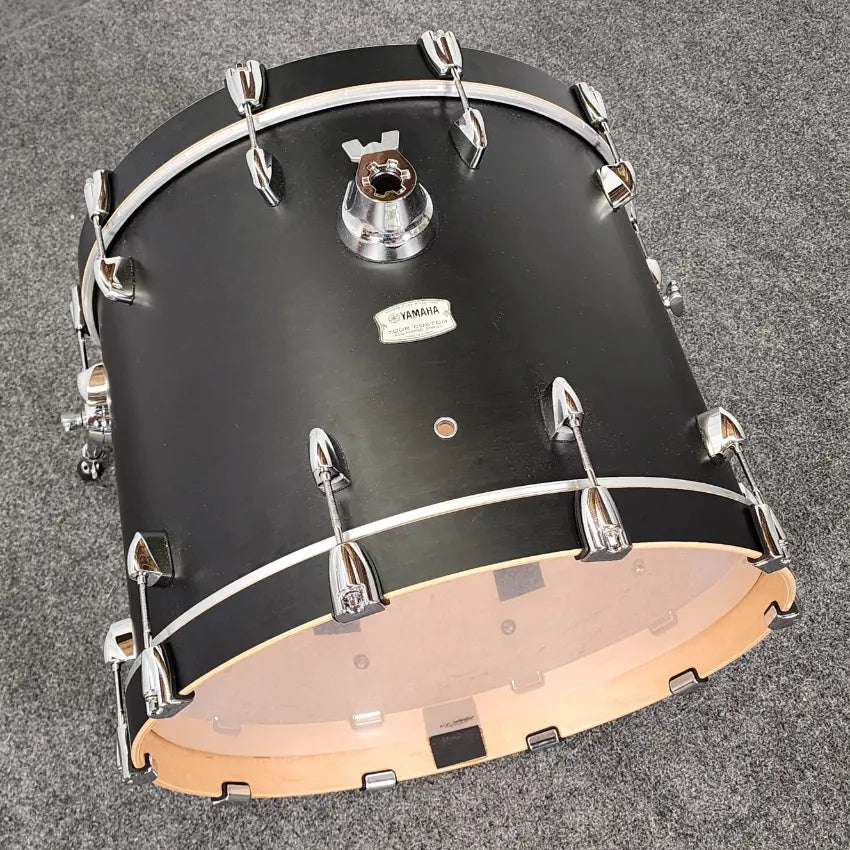 Used Yamaha Tour Custom 4pc Drum Set Licorice Satin - Very Good - Drum Center Of Portsmouth