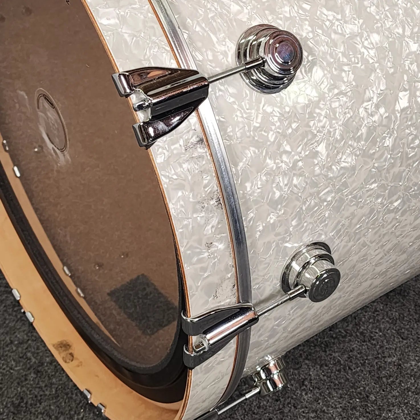 Used DW Collectors 4pc Drum Set White Marine Pearl - Fair - Drum Center Of Portsmouth