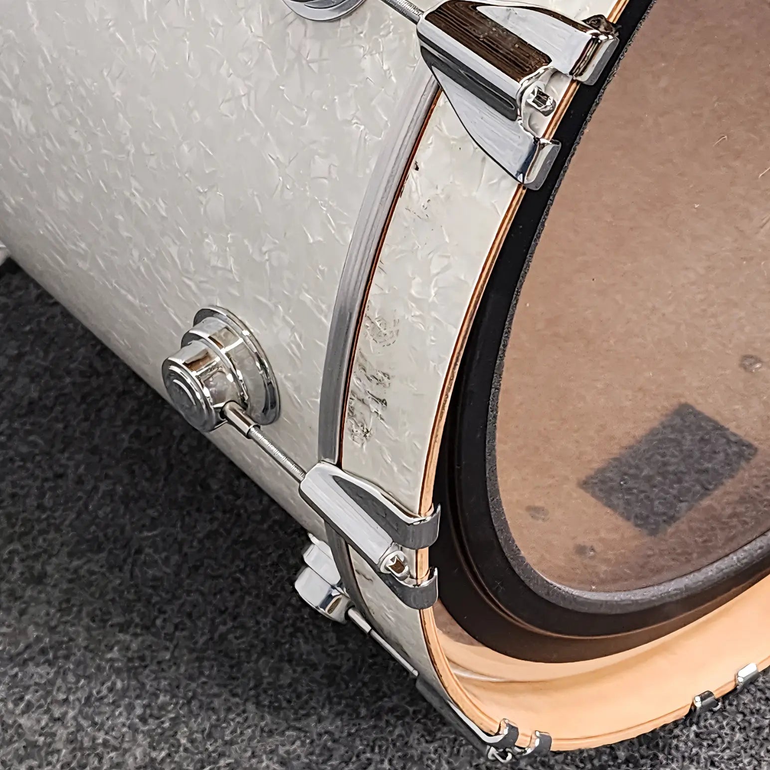 Used DW Collectors 4pc Drum Set White Marine Pearl - Fair - Drum Center Of Portsmouth