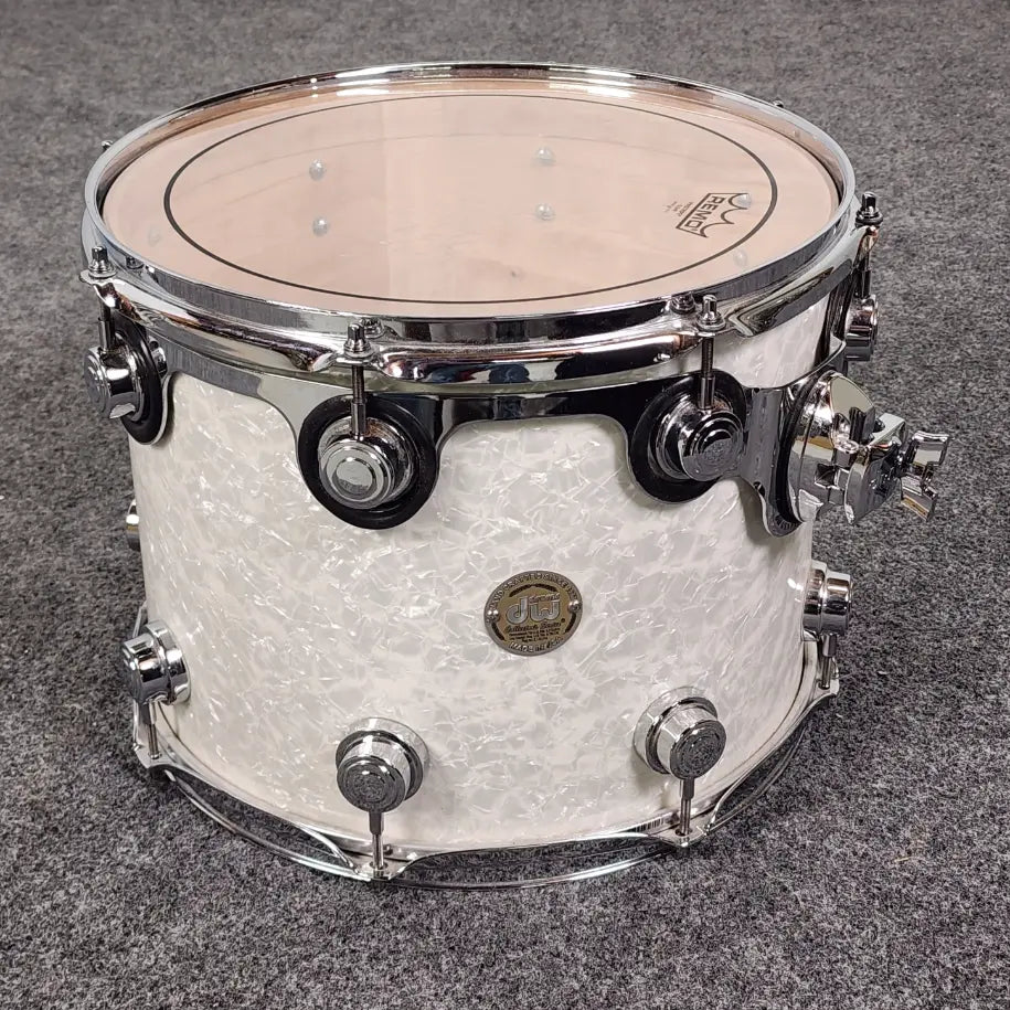 Used DW Collectors 4pc Drum Set White Marine Pearl - Fair - Drum Center Of Portsmouth