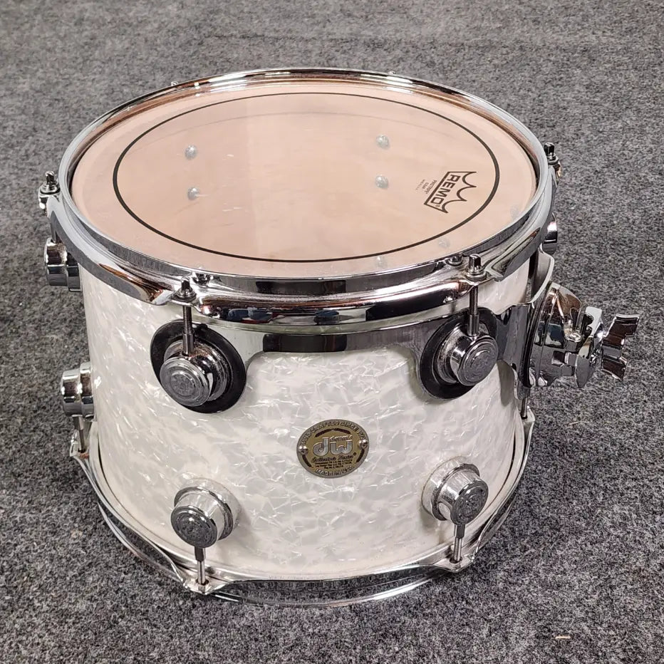 Used DW Collectors 4pc Drum Set White Marine Pearl - Fair - Drum Center Of Portsmouth
