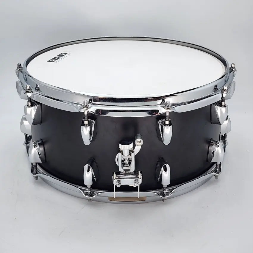Used Yamaha Tour Custom Snare Drum 14x6.5 Licorice Satin - Very Good - Drum Center Of Portsmouth