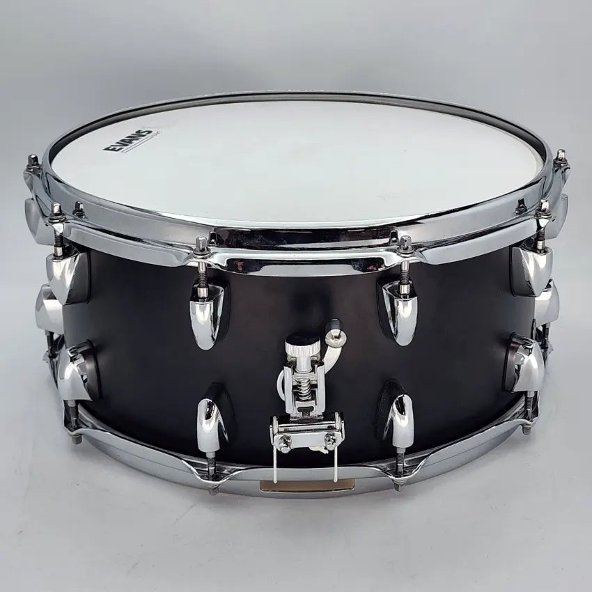 Used Yamaha Tour Custom Snare Drum 14x6.5 Licorice Satin - Very Good - Drum Center Of Portsmouth