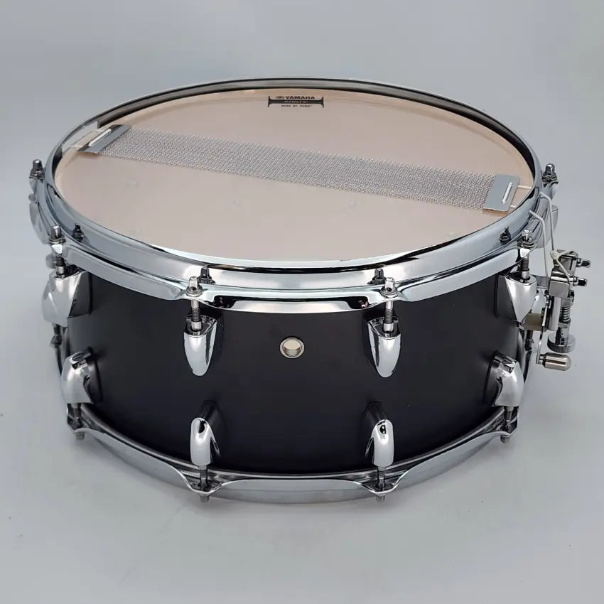 Used Yamaha Tour Custom Snare Drum 14x6.5 Licorice Satin - Very Good - Drum Center Of Portsmouth