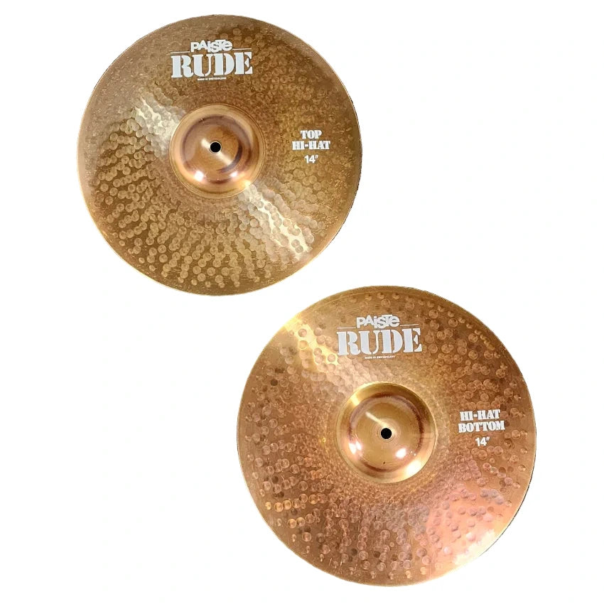 Used Paiste Rude Hi Hat Cymbals 14" - Very Good - Drum Center Of Portsmouth