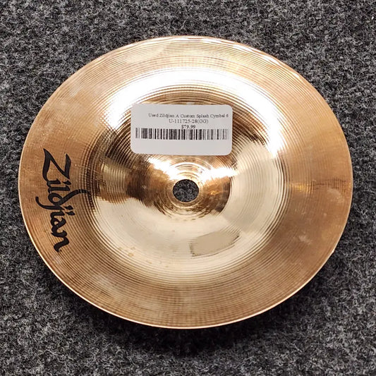 Used Zildjian A Custom Splash Cymbal 6" - Good - Drum Center Of Portsmouth