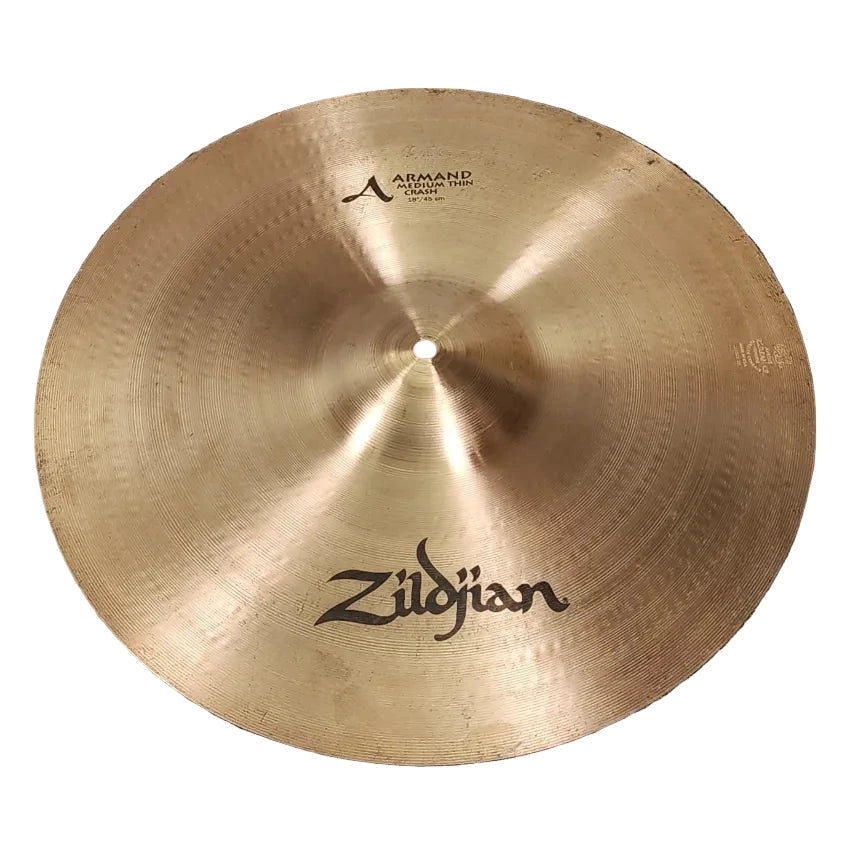 Used Zildjian A Armand Medium Thin Crash Cymbal 18" - Good - Drum Center Of Portsmouth