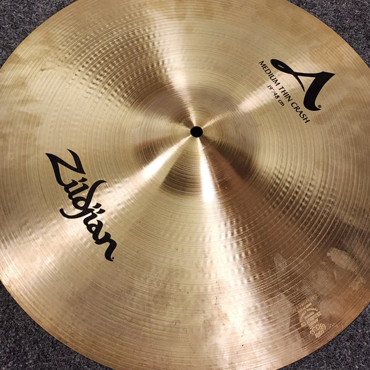 Used Zildjian A Medium Thin Crash Cymbal 19" - Very Good - Drum Center Of Portsmouth