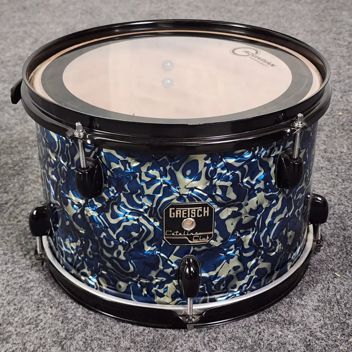 Used Gretsch Catalina Club 3pc Drum Set Alien Blue w/Tom Holder - Very Good - Drum Center Of Portsmouth