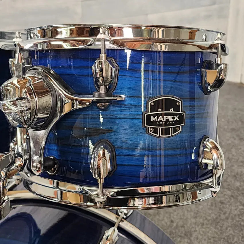 Used Mapex Armory 5pc Drum Set Blue Wave Burst - Very Good - Drum Center Of Portsmouth