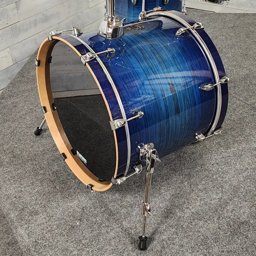 Used Mapex Armory 5pc Drum Set Blue Wave Burst - Very Good - Drum Center Of Portsmouth