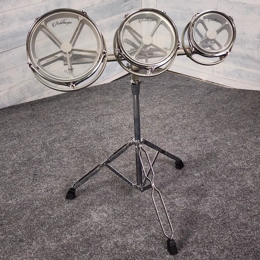 Used Ashthorpe Roto Tom Set 6/8/10 w/Stand - Very Good - Drum Center Of Portsmouth