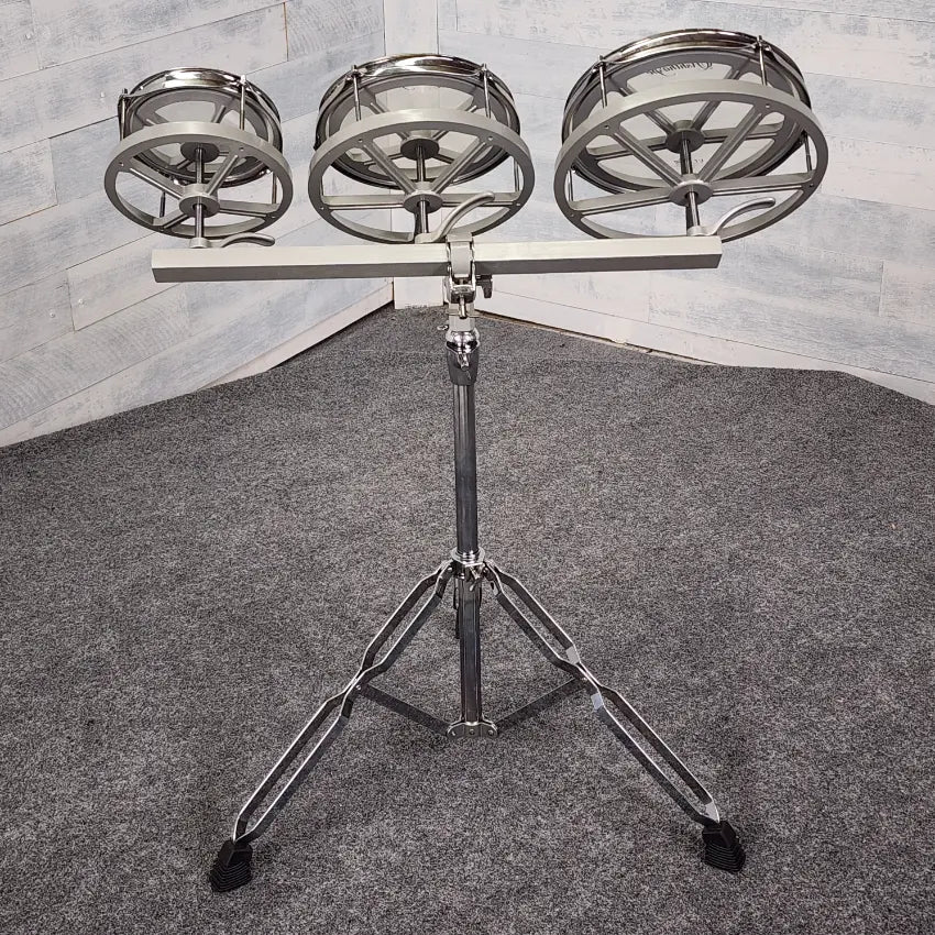 Used Ashthorpe Roto Tom Set 6/8/10 w/Stand - Very Good - Drum Center Of Portsmouth