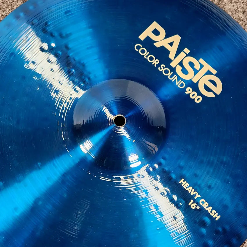 Used Paiste 900 Color Sound Blue Heavy Crash Cymbal 16" - Very Good - Drum Center Of Portsmouth