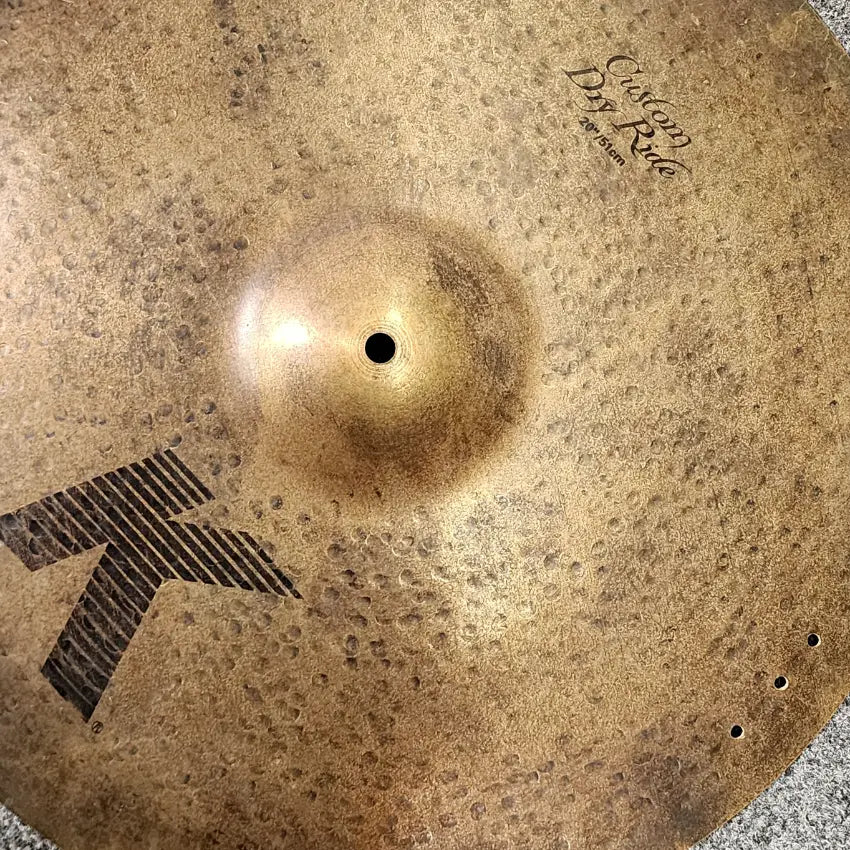 Used Zildjian K Custom Dry Ride Cymbal 20" 2872 grams - Very Good - Drum Center Of Portsmouth
