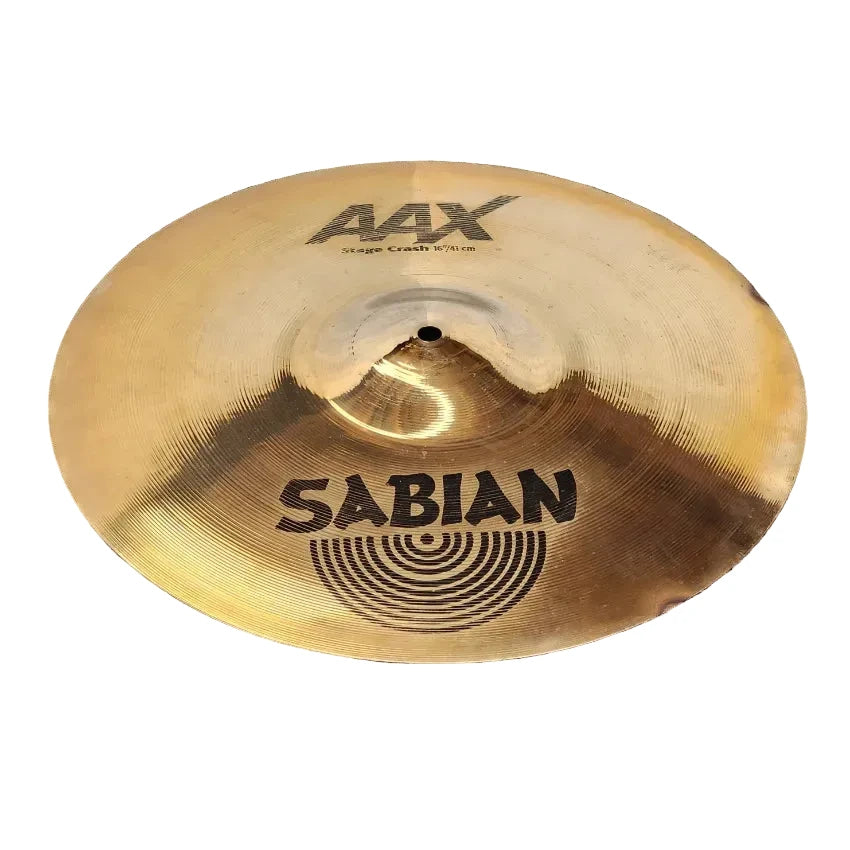 Used AAX Sabian Stage Crash Cymbal 16" - Good - Drum Center Of Portsmouth