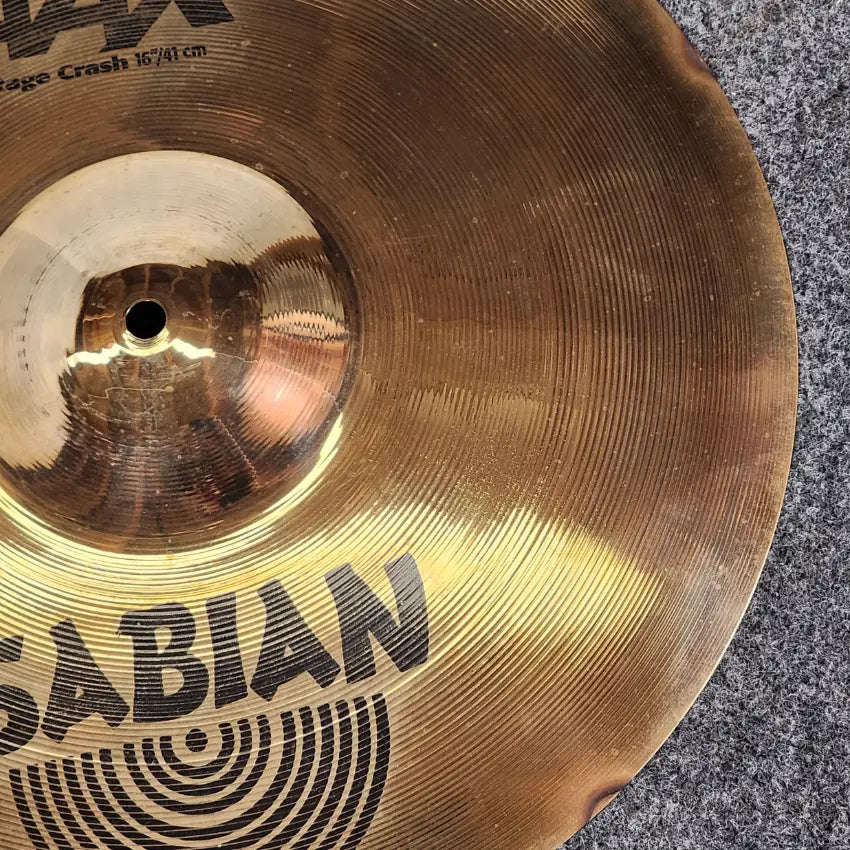 Used AAX Sabian Stage Crash Cymbal 16" - Good - Drum Center Of Portsmouth