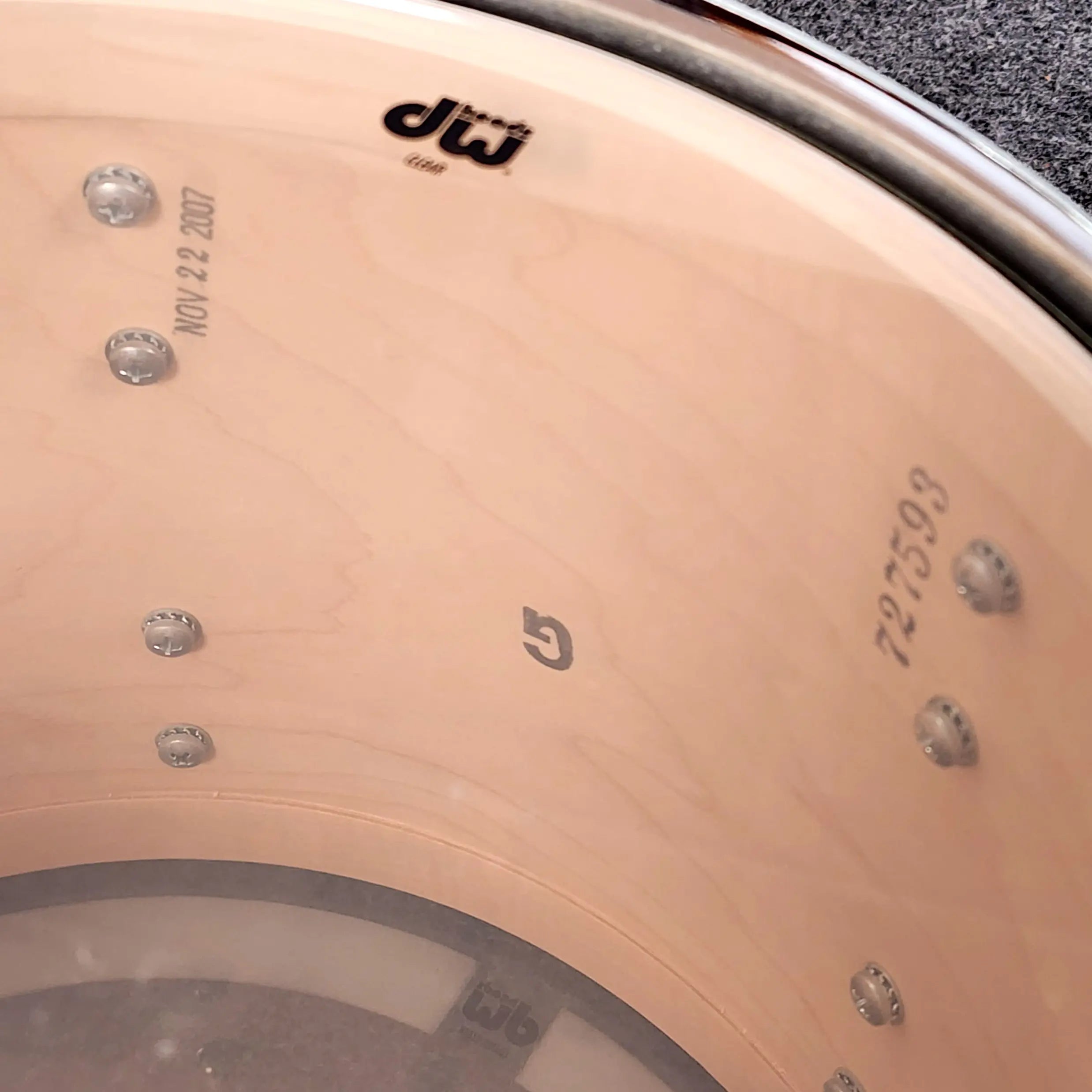 Used DW Collectors 3pc Drum Set Broken Glass Glitter w/Tom Stand - Good - Drum Center Of Portsmouth
